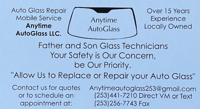 Anytime Autoglass Business Card